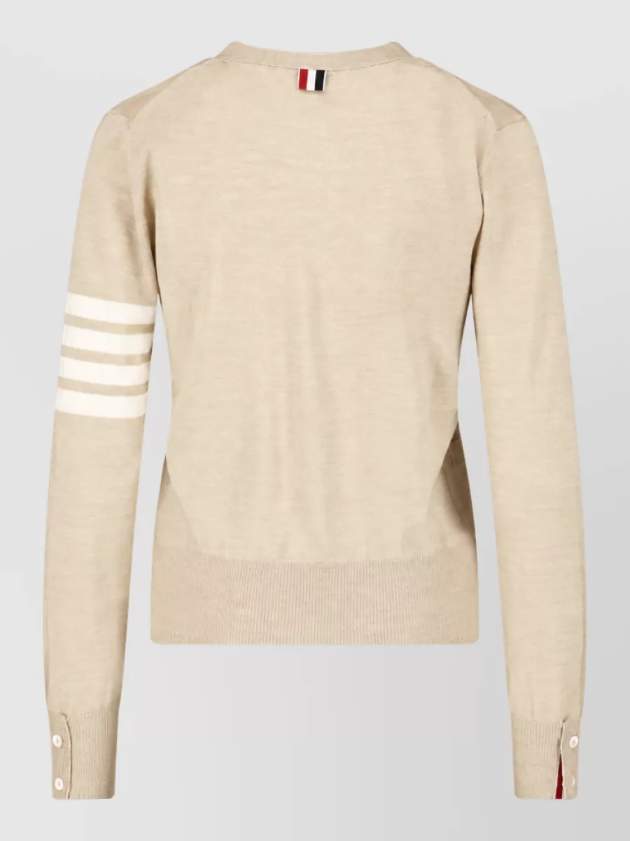 Thom Browne Wool Crewneck Cardigan