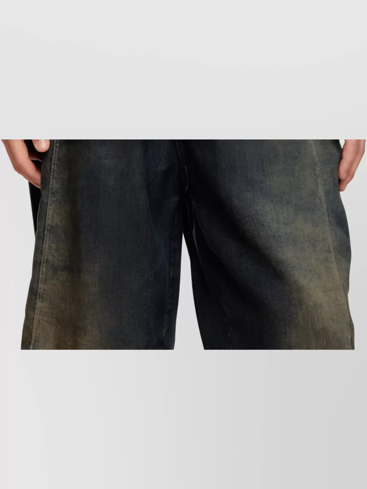 Diesel Wide Leg Trousers Drawstring Waist