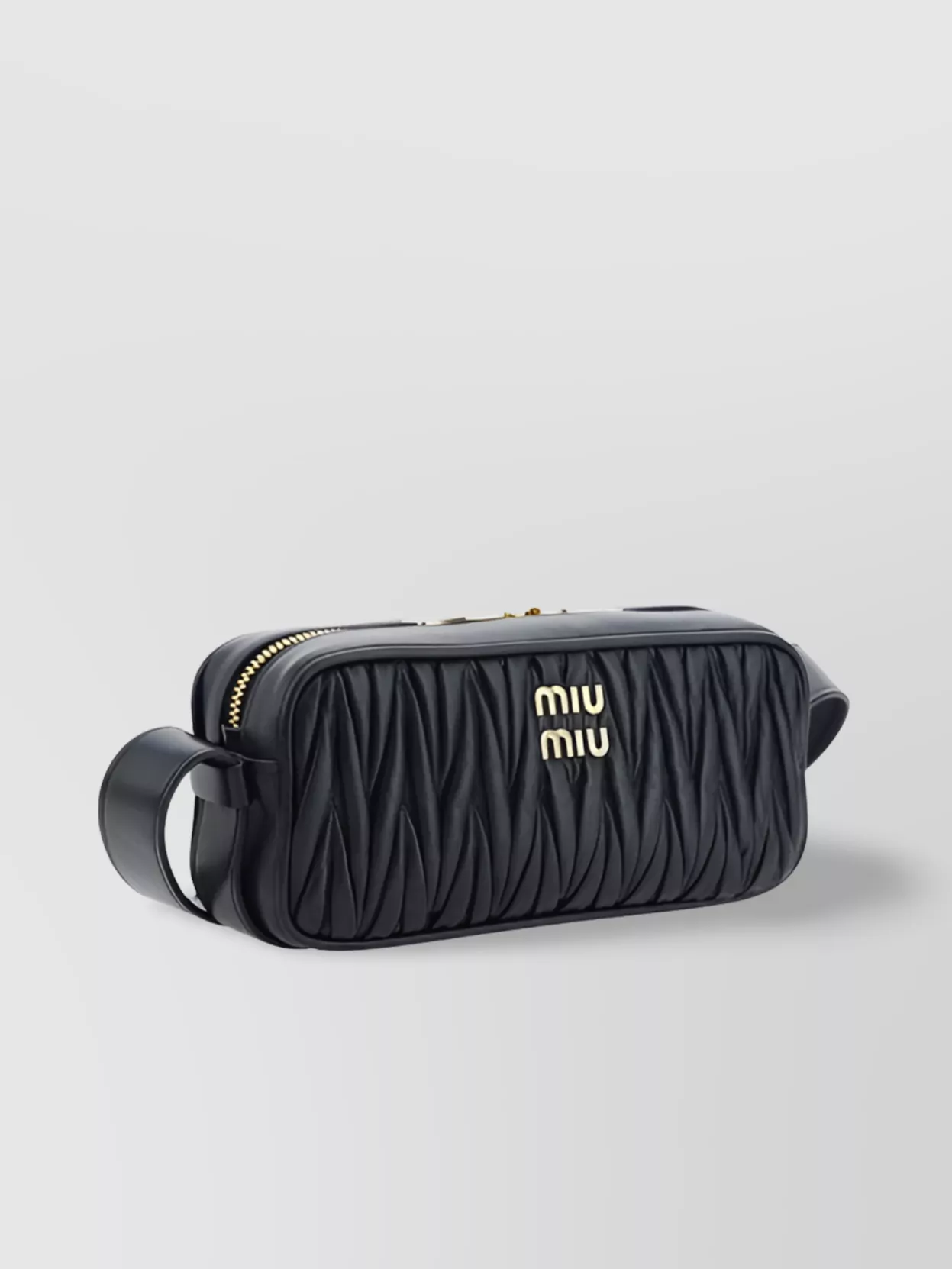 Miu Miu Quilted Leather Shoulder Bag With Gold Hardware