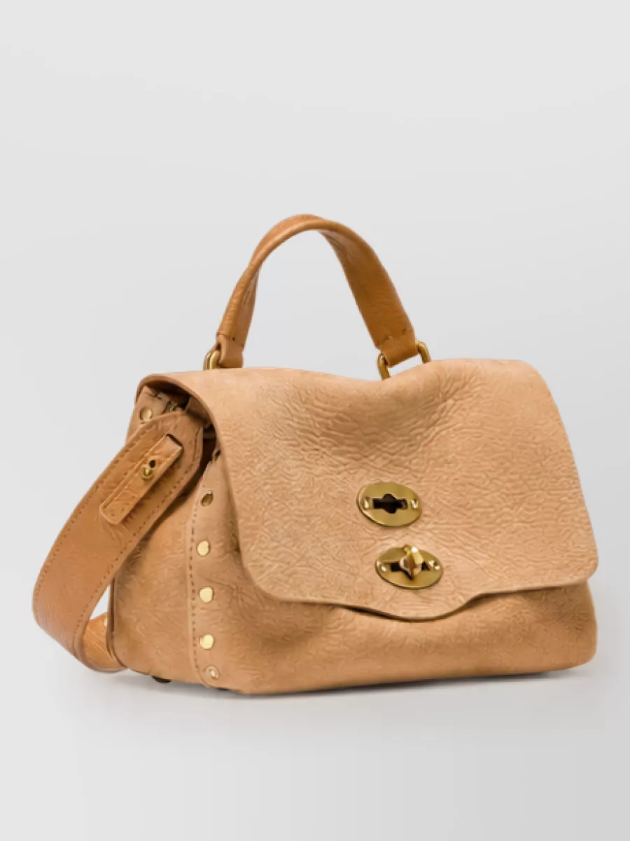 Zanellato Calfskin Leather Shoulder Bag