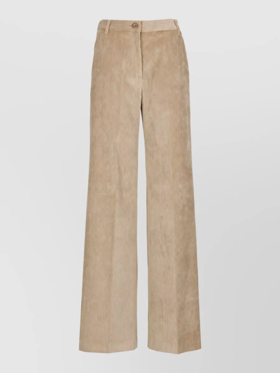 Herno corduroy wide-leg trousers