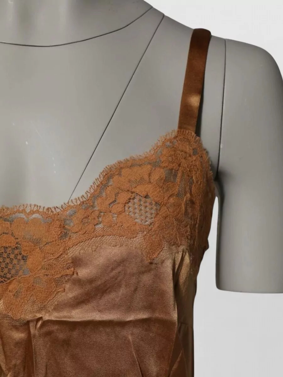 Dolce&Gabbana Silk Lace-Trim Camisole Top