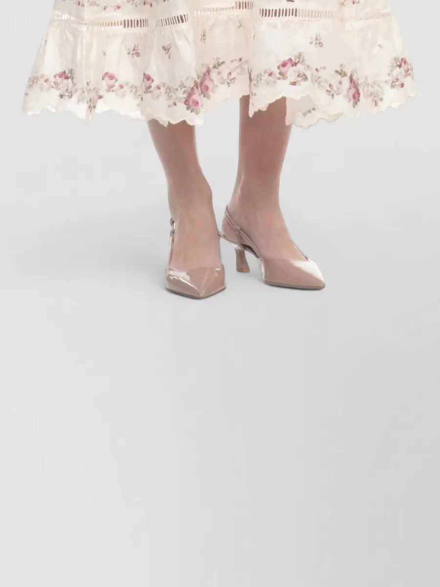 Zimmermann Linen Embroidered Floral-Print Plunging V-Neck Long-Sleeve Midi Dress