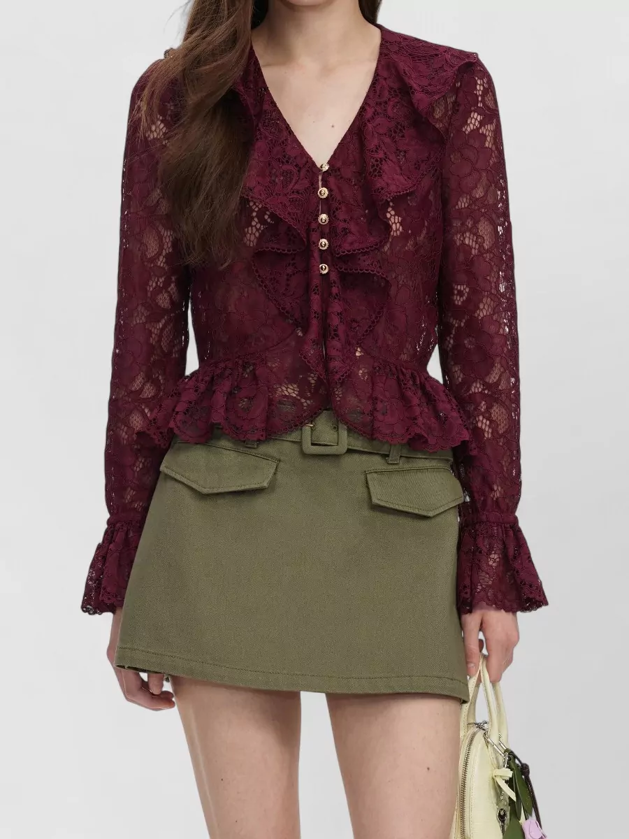 Self-Portrait High-Rise Mini Skirt