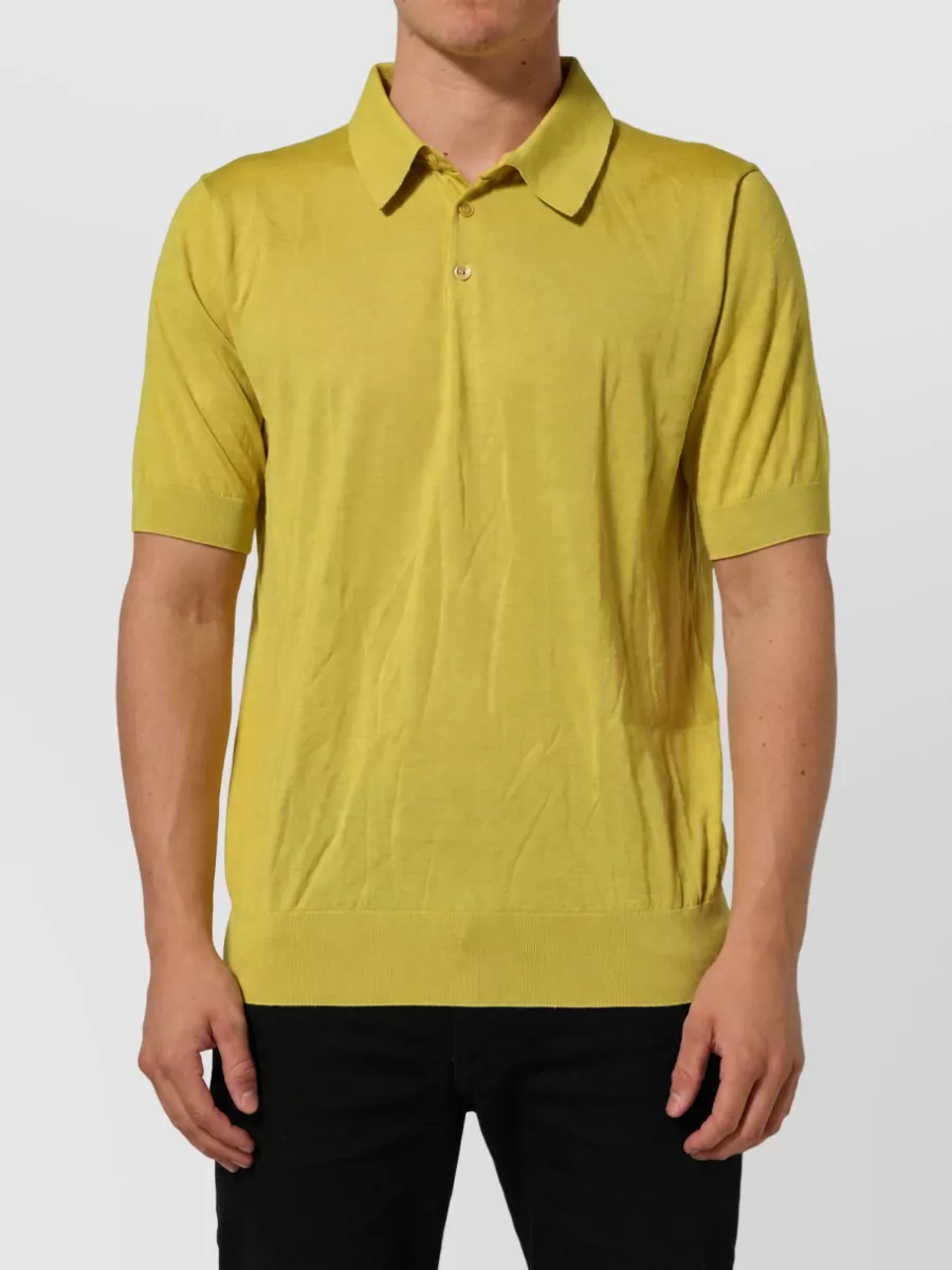 Dolce&Gabbana cashmere silk short-sleeve polo shirt