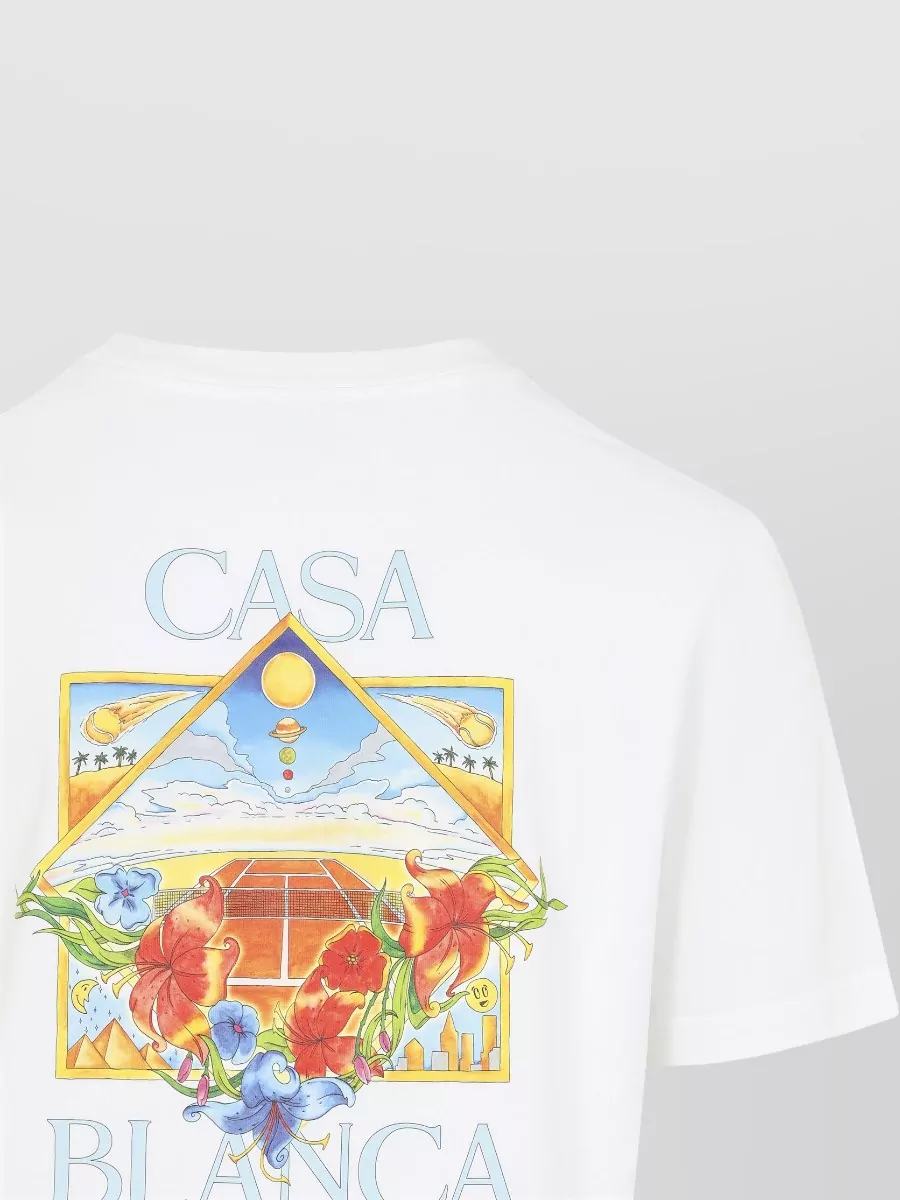Casablanca Cotton Logo-Print Short-Sleeve T-Shirt