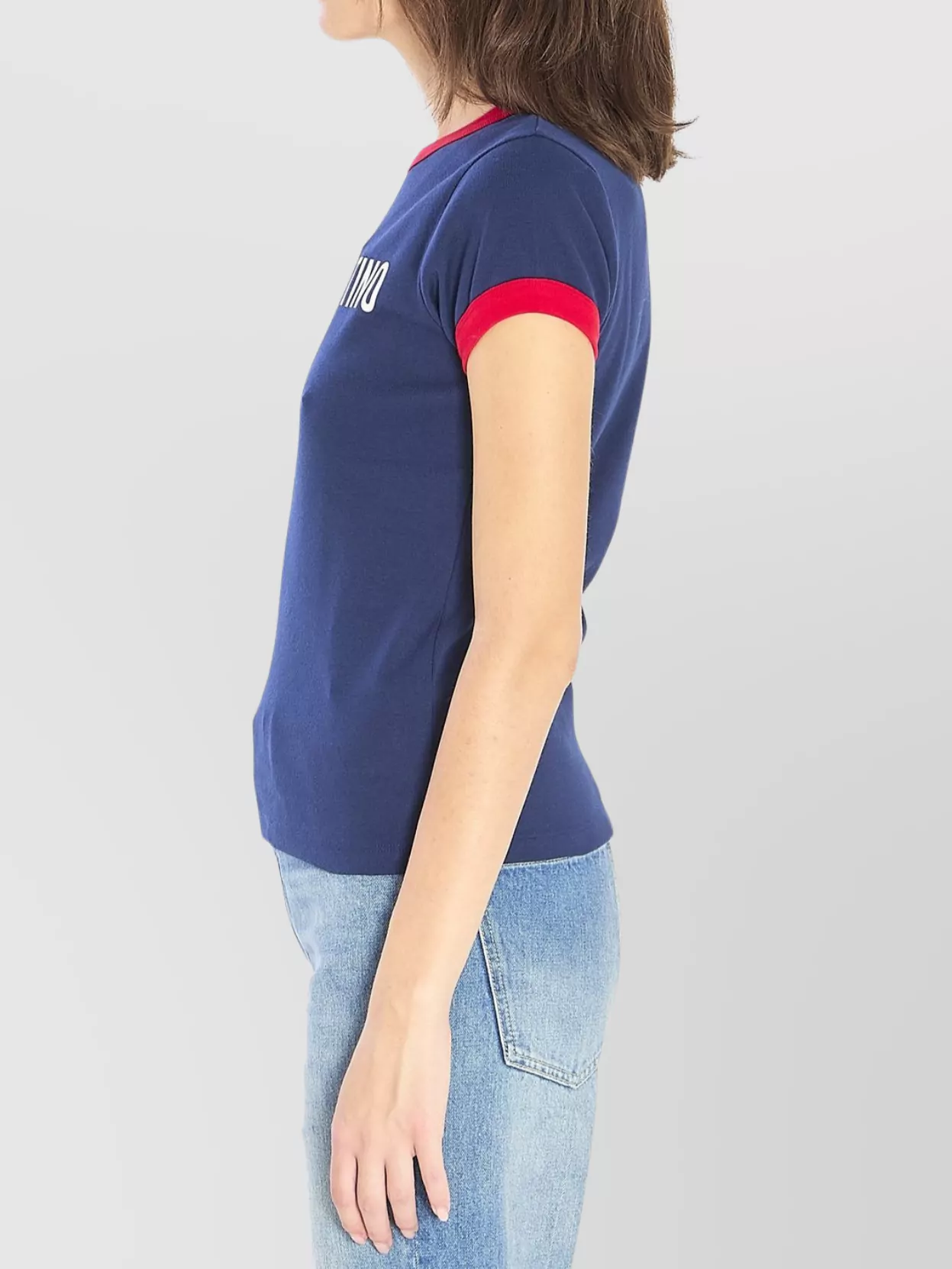 Valentino Garavani Cropped Slim Fit T-Shirt Print