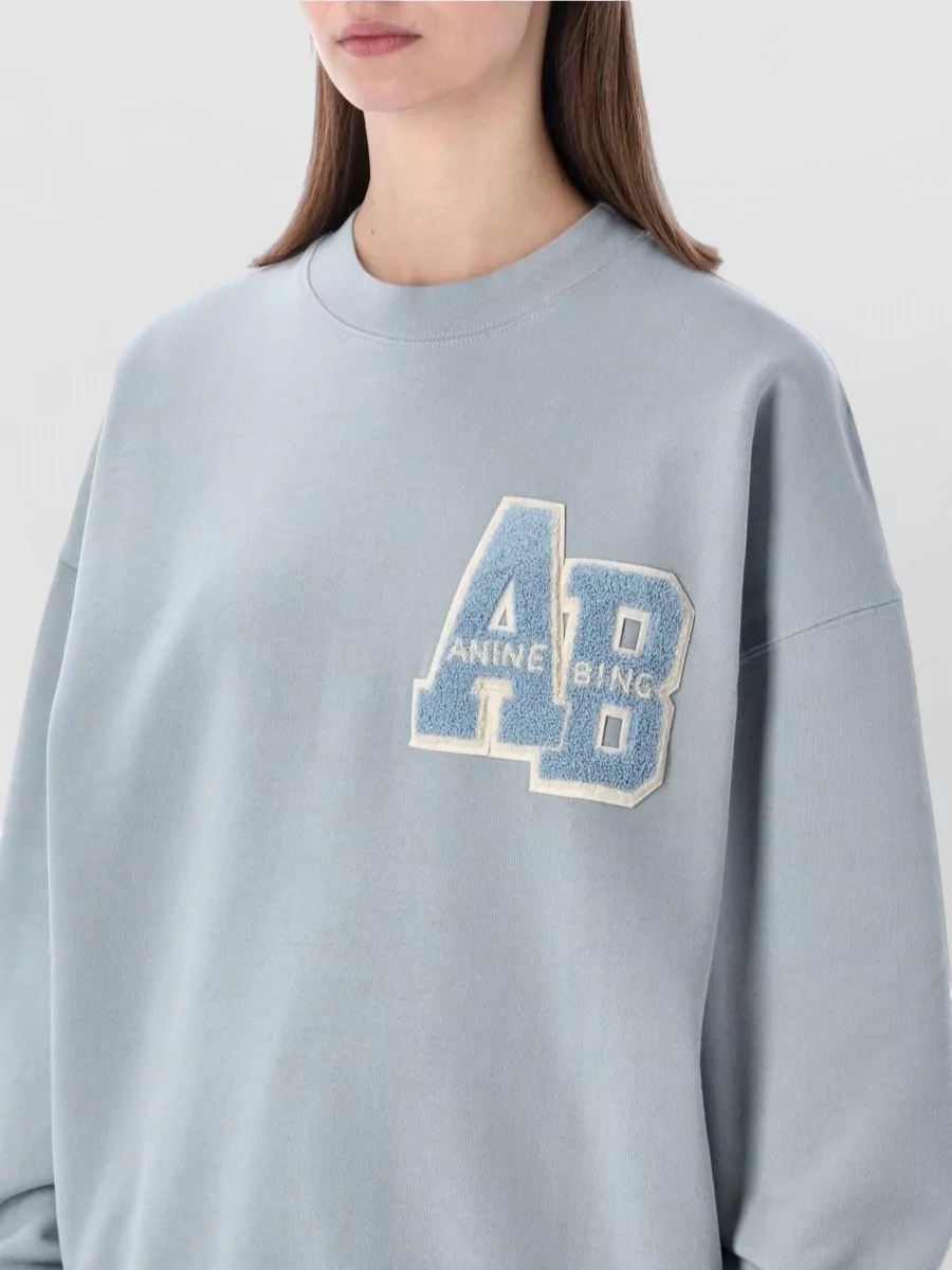 Anine Bing Cotton Oversized Sweatshirt