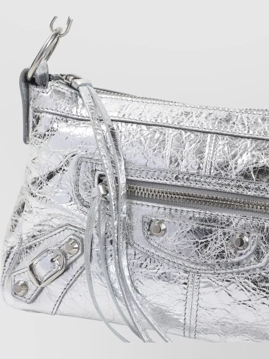 Balenciaga Le City Mini Leather Clutch Bag