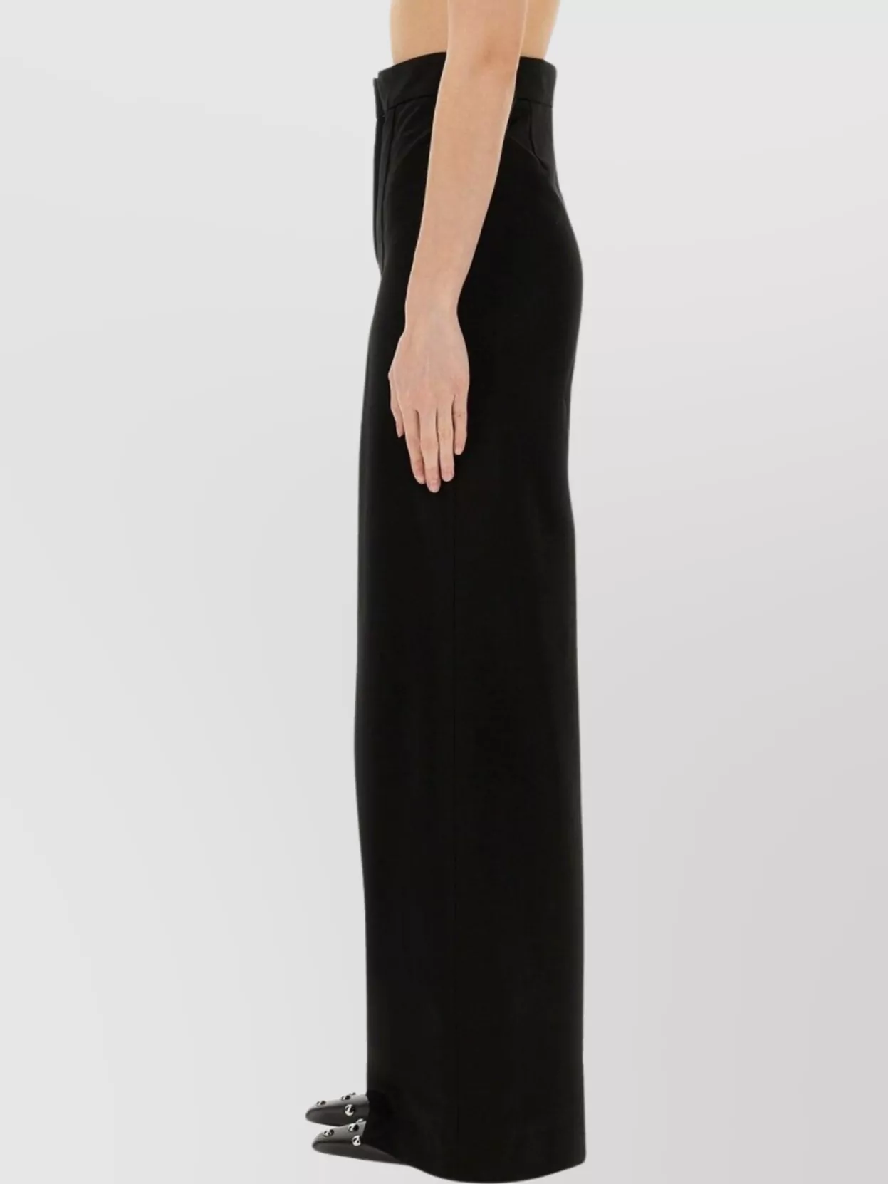 PT TORINO HIGH WAIST WIDE LEG TROUSERS WITH BELT LOOPS