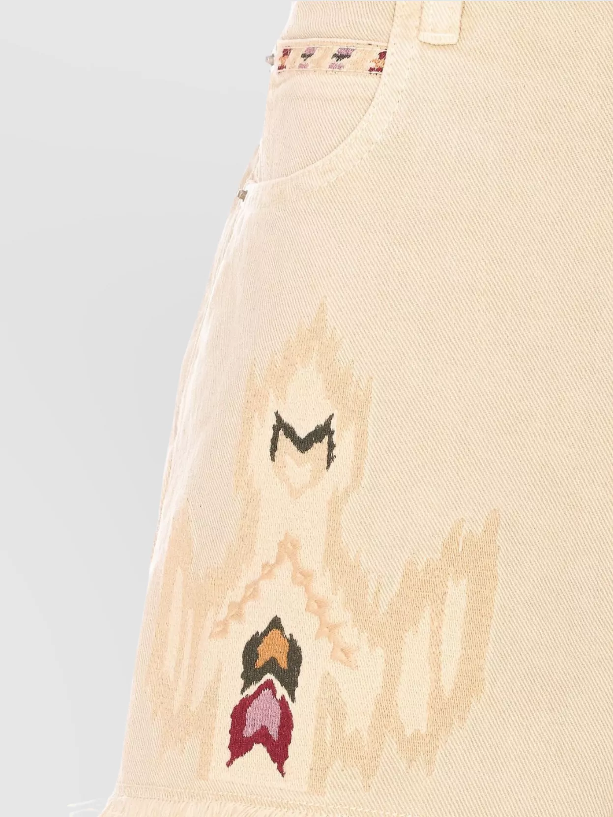 Isabel Marant Étoile Lesia Fringed Embroidered Shorts