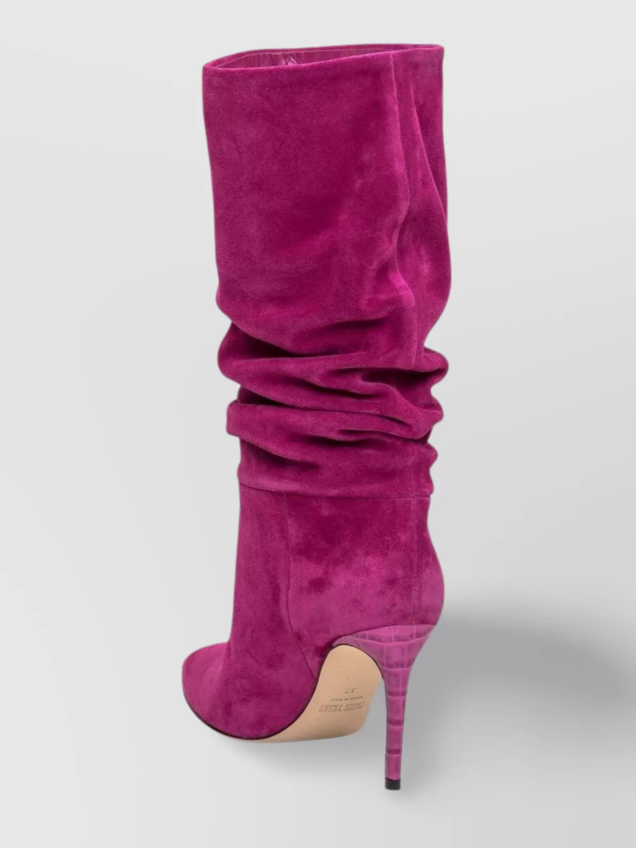 Paris Texas Slouchy Knee Length Suede Stiletto Boots
