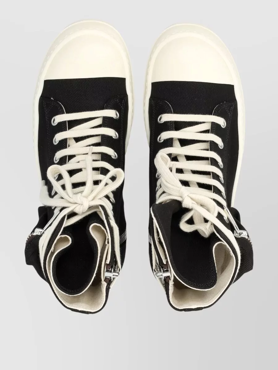 Rick Owens Drkshdw Canvas High-Top Boots