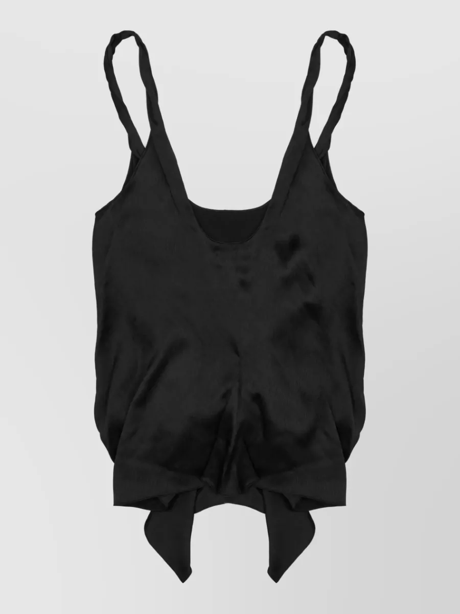 Jw Anderson Silk Knotted Cami Top
