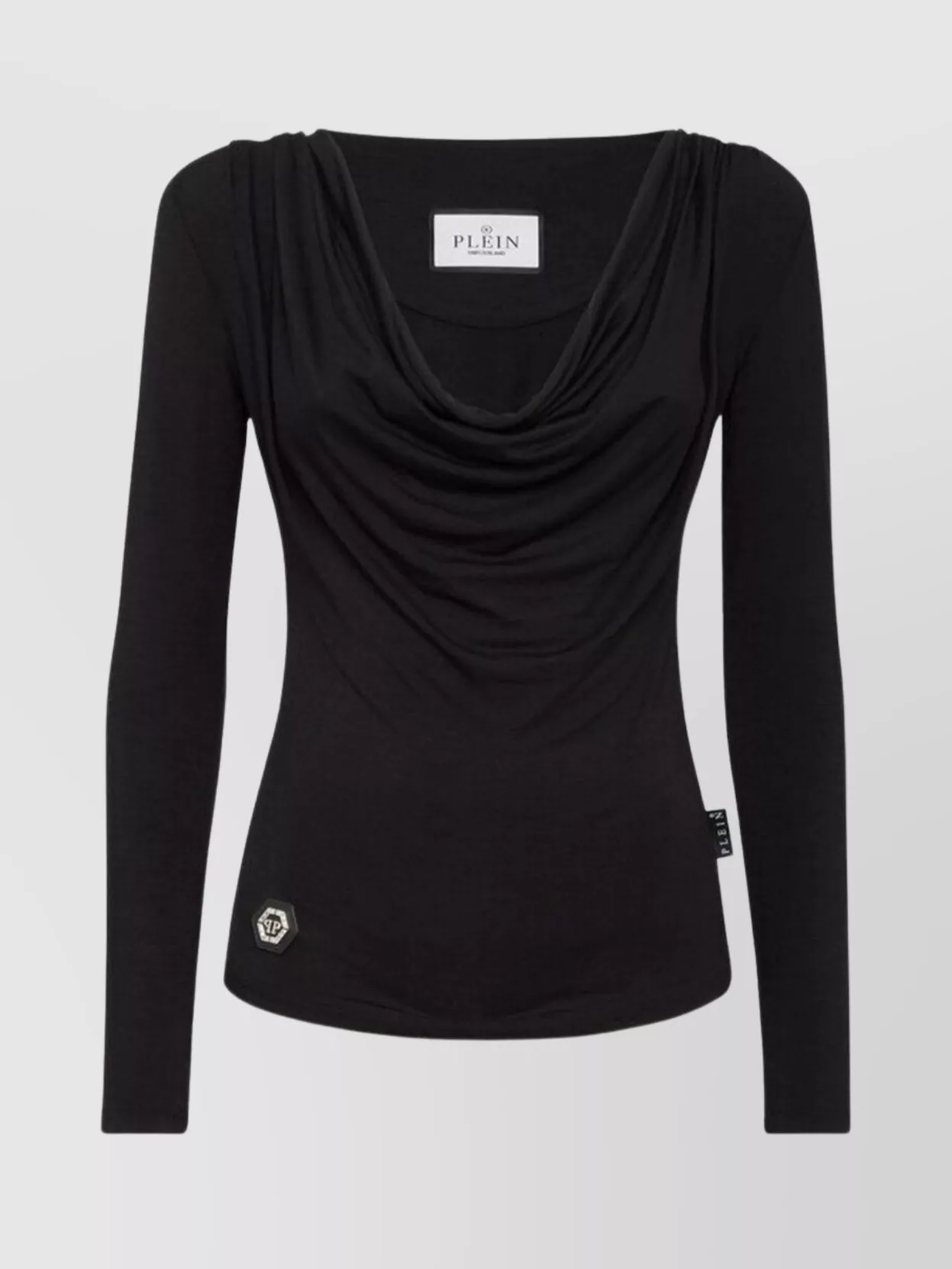 Philipp Plein fitted cowl neck long sleeve sweater