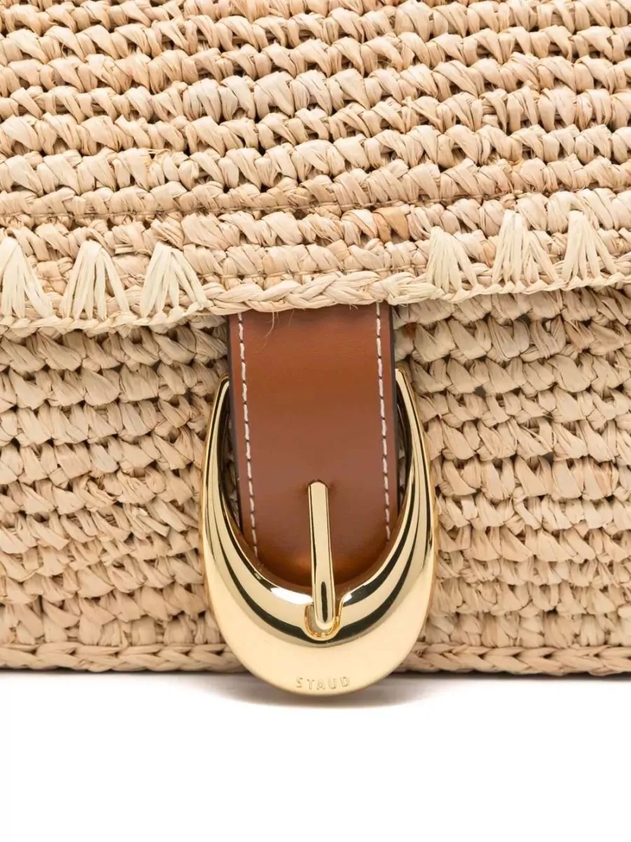 Staud Raffia Shoulder Bag
