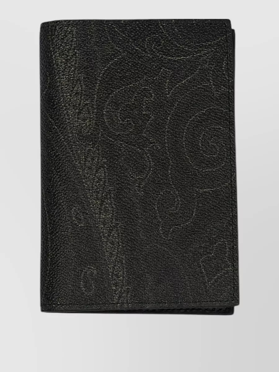 Etro leather passport holder