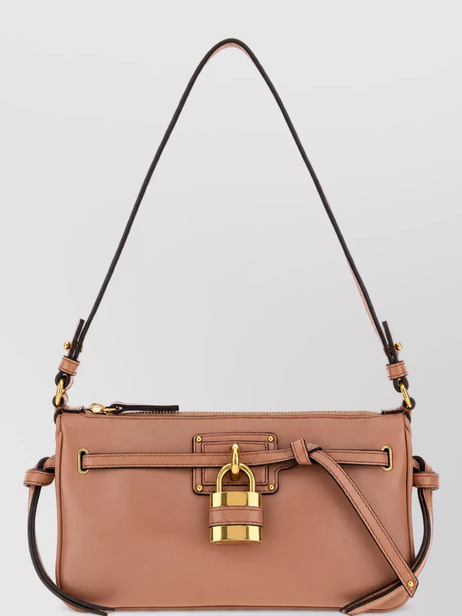 Chloé paddington mini leather clutch bag