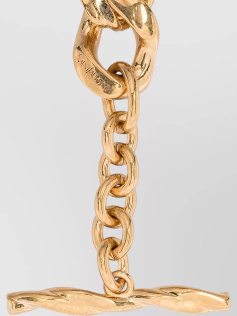 Saint Laurent Chunky Chain Bracelet Polished Finish Design