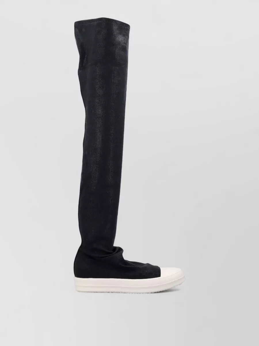 Rick Owens Drkshdw Denim Over-The-Knee Sock Sneakers