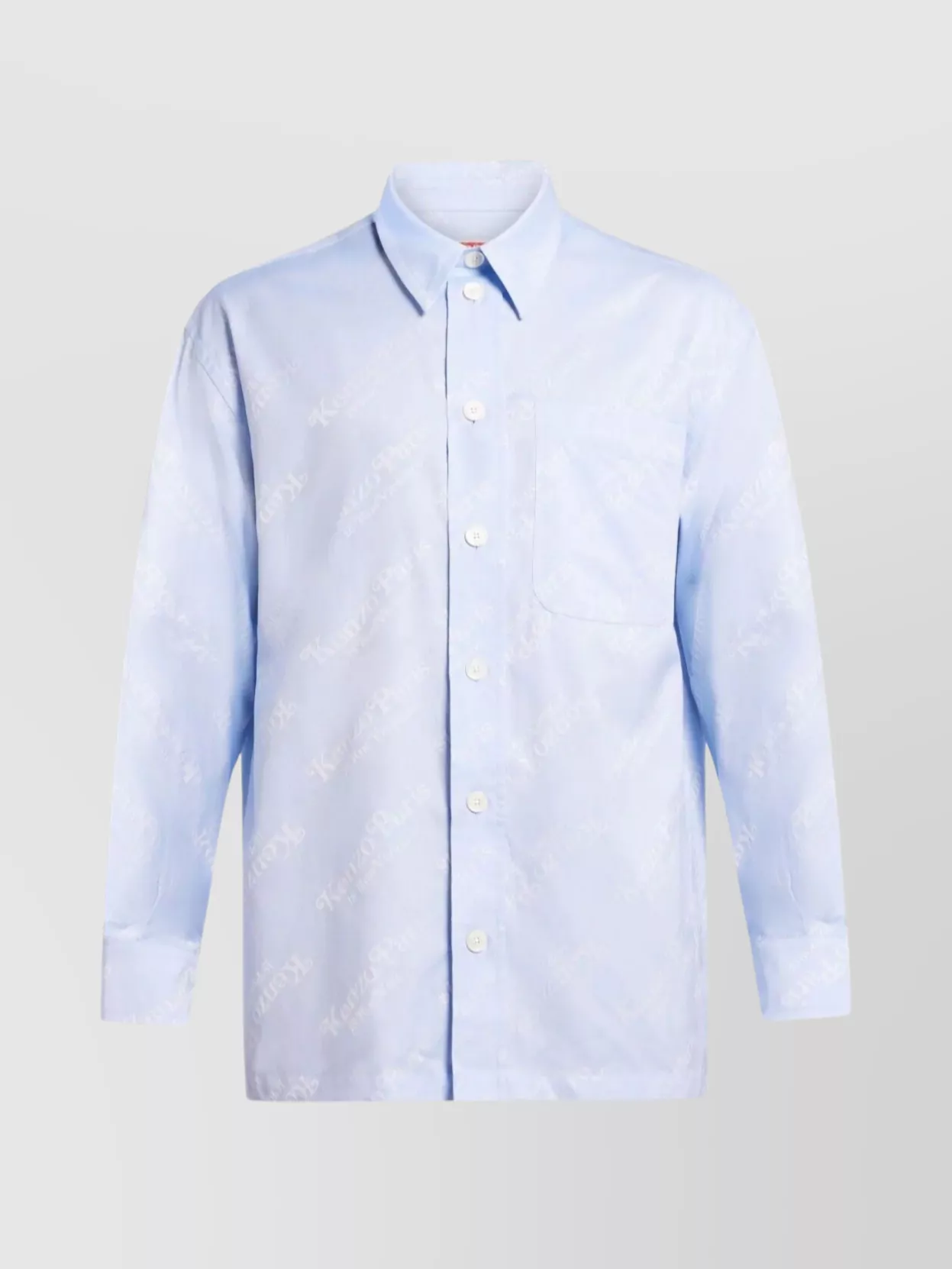 Shop Kenzo Verdy's Oversize Jacquard Shirt In White