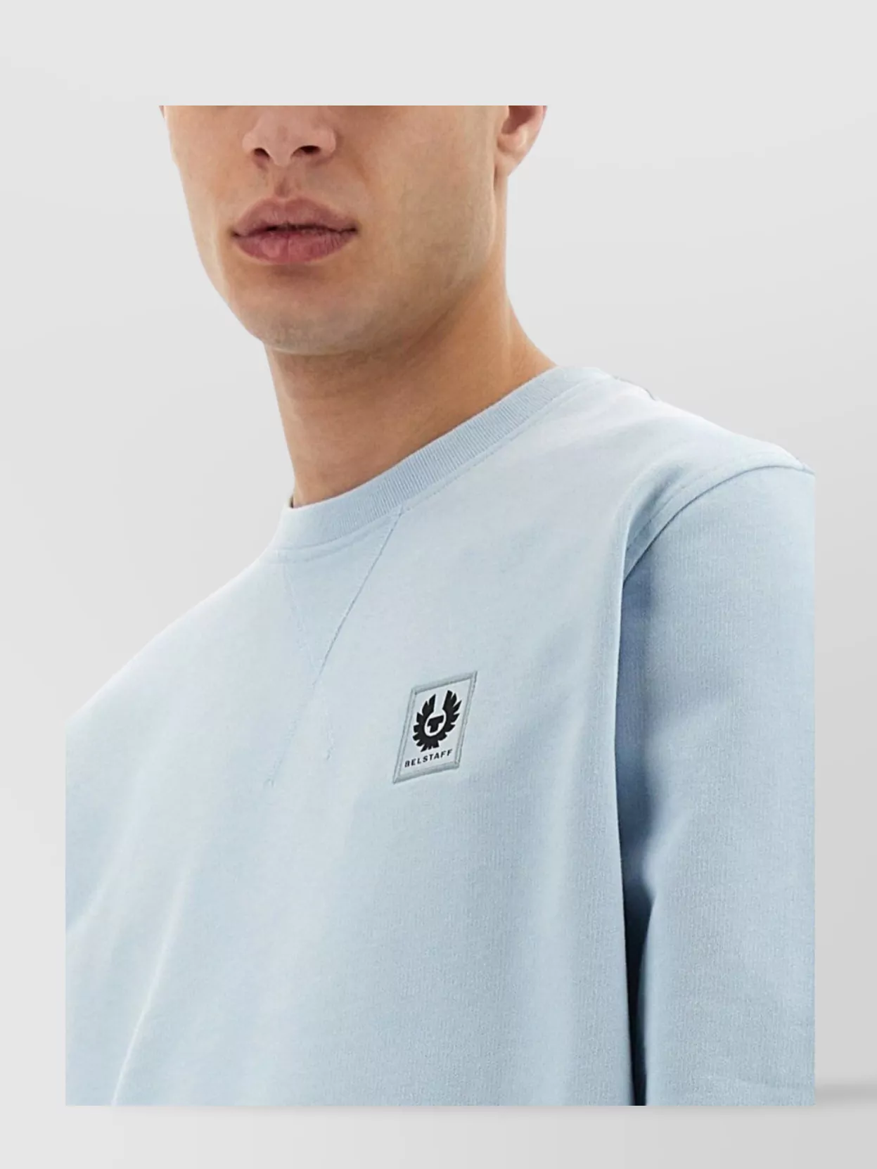 Belstaff Logo Patch Crew Neck Sweater