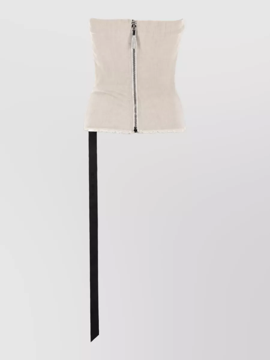 Rick Owens Drkshdw Denim Bustier Top