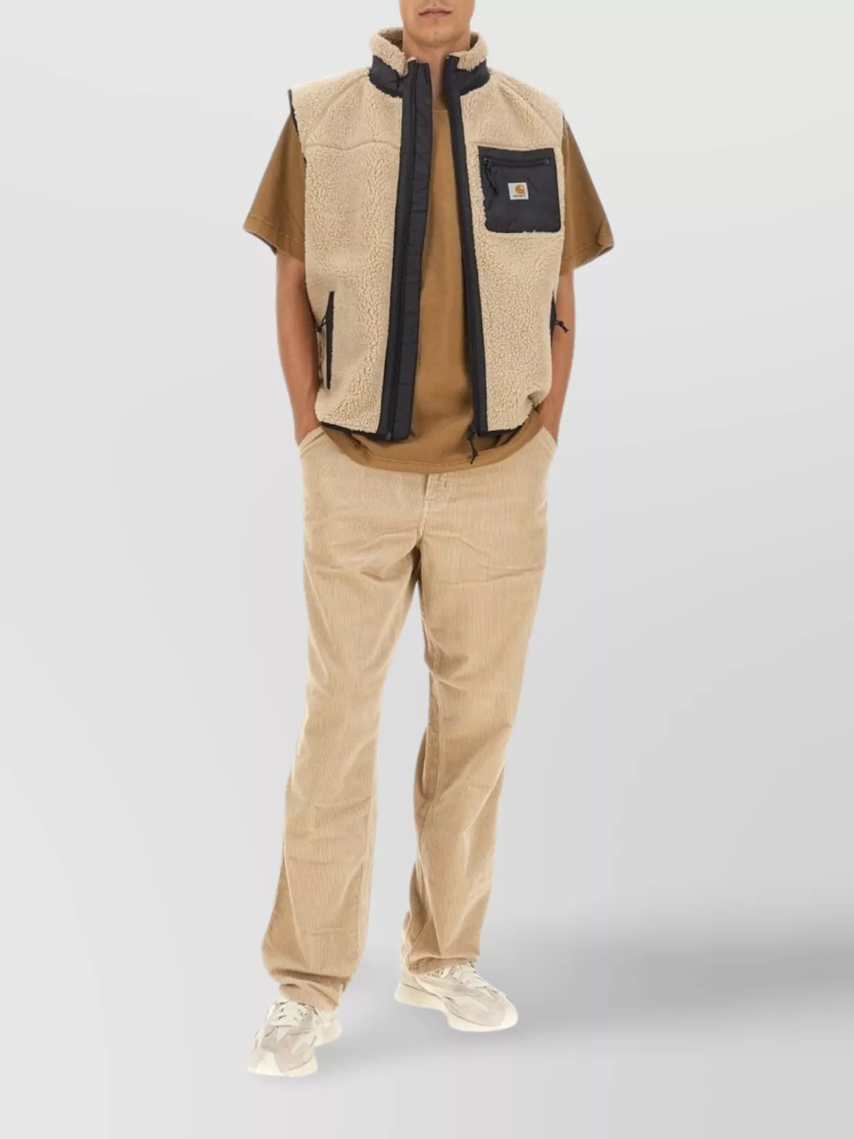 Carhartt Corduroy Trousers With Back And Side Pockets In Multi