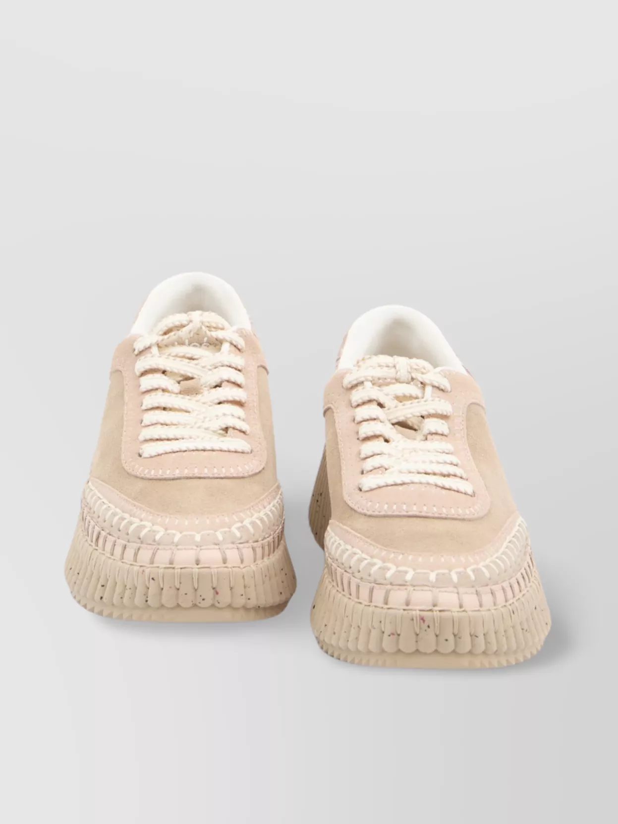 Chloé Nama Dotted Sole Suede Sneakers