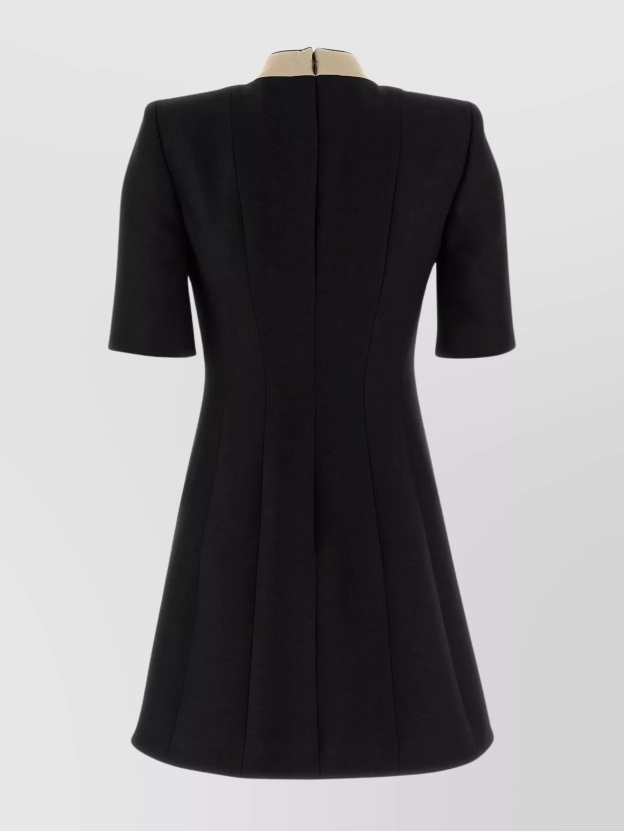 Valentino Garavani Wool And Silk Dress Dresses Black In Black