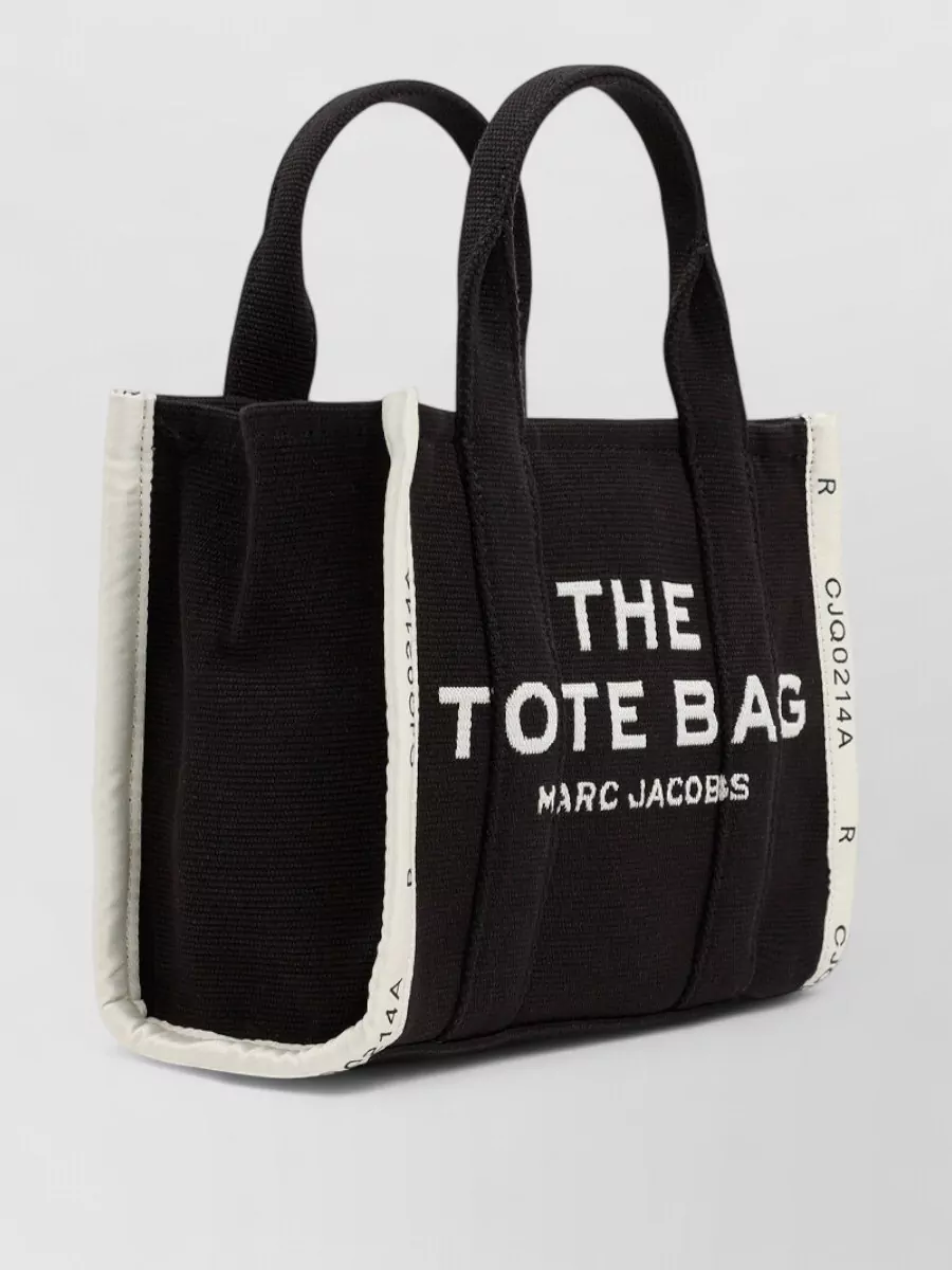 Marc Jacobs Small Tote Bag Contrast Trim Handles Strap