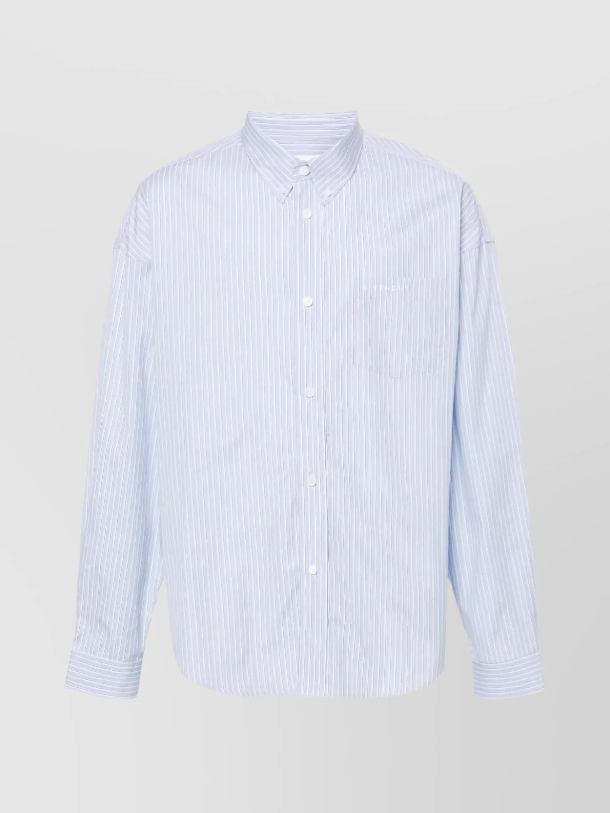 Shop Givenchy Striped Shirt Chest Pockets