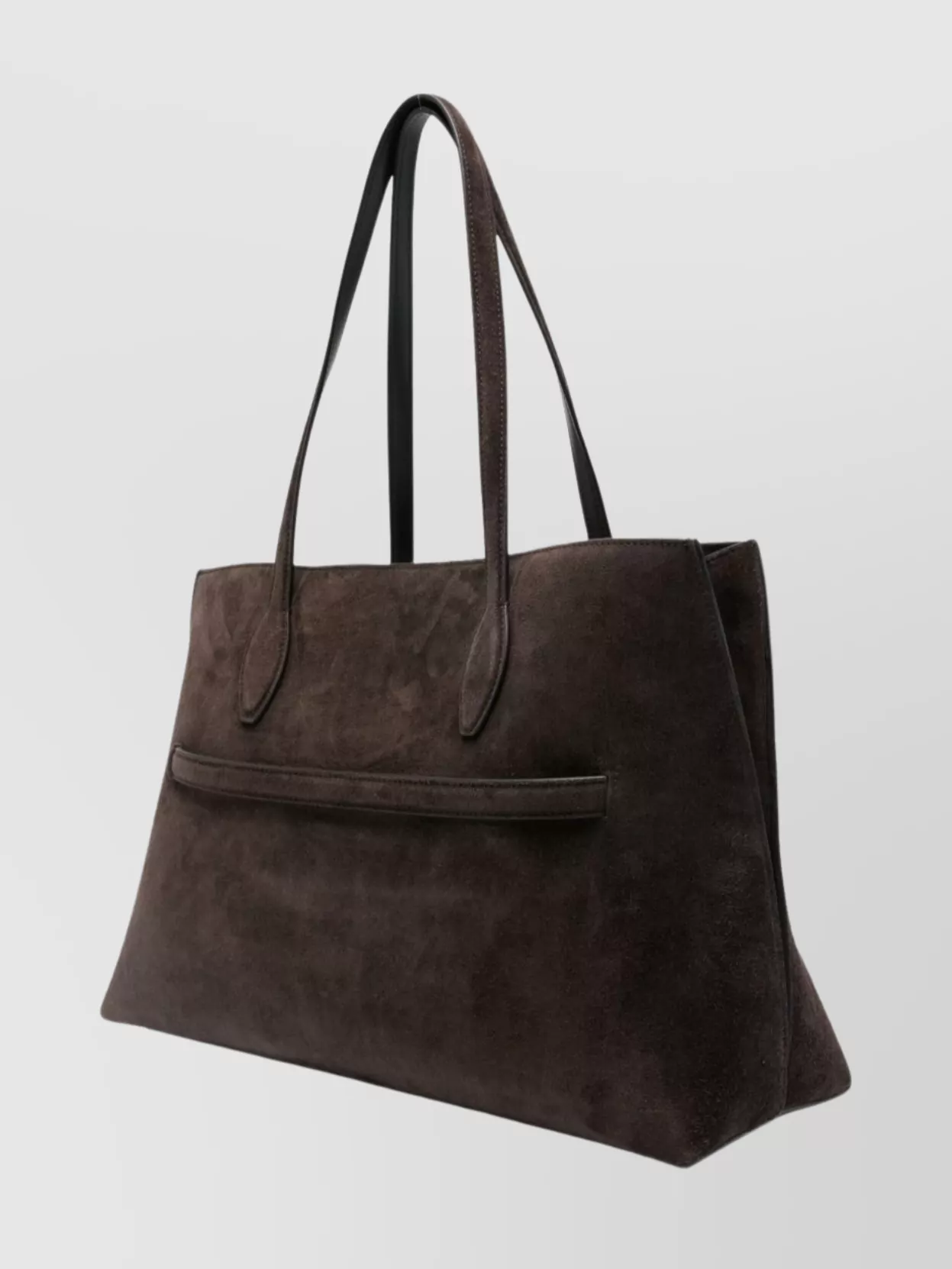 Totême Suede Leather Rectangular Tote Bag