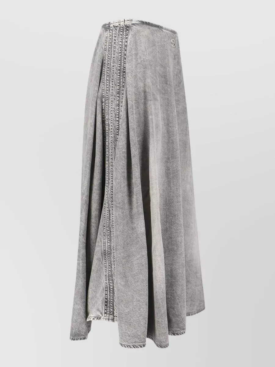 Diesel Pleated Midi Skirt