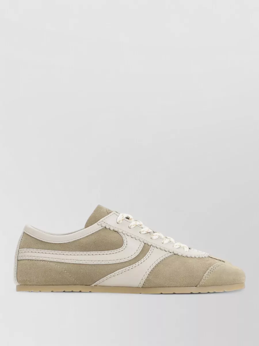 Dries Van Noten Leather Low-Top Sneakers
