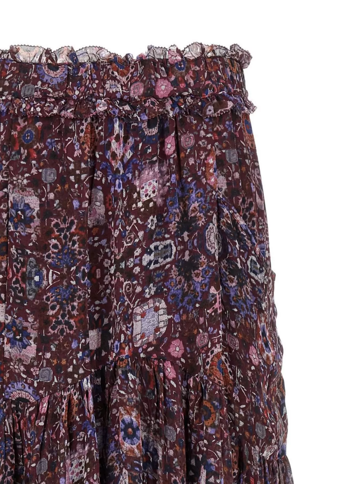 Isabel Marant Etoile 'Besma' Tiered Floral Ruffled Skirt