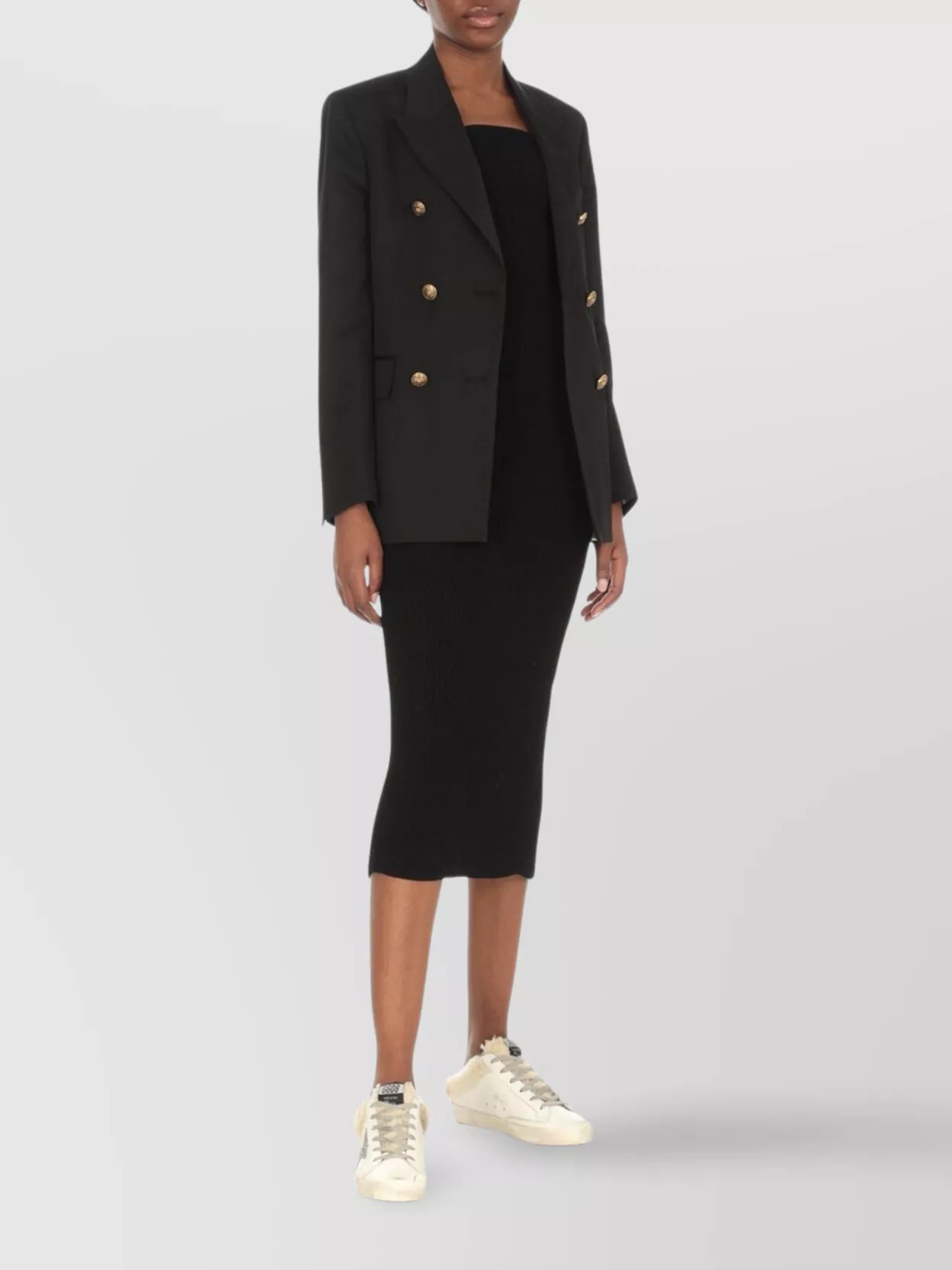 Golden Goose Superstar Sabot Shearling-trimmed Leather Sneakers