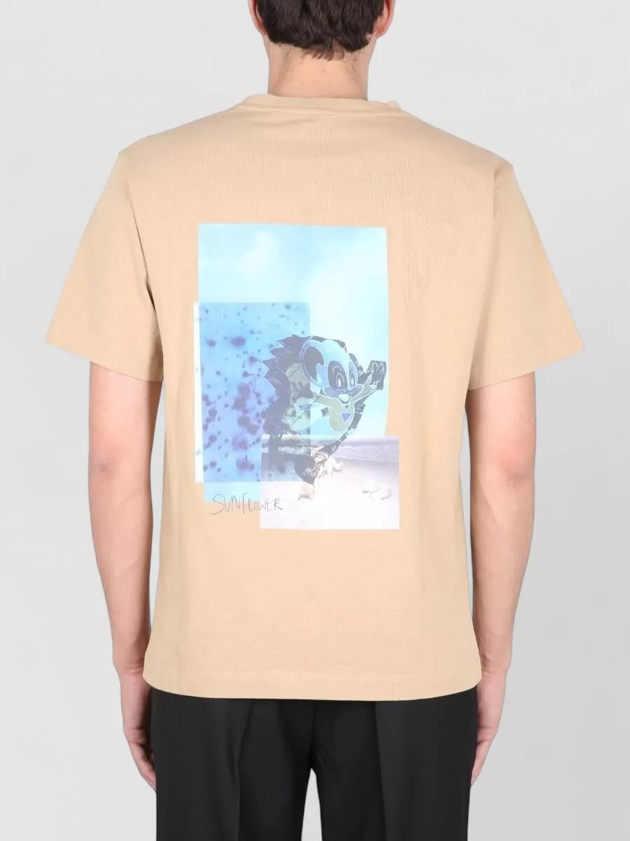 Sunflower Cotton Logo Print T-Shirt