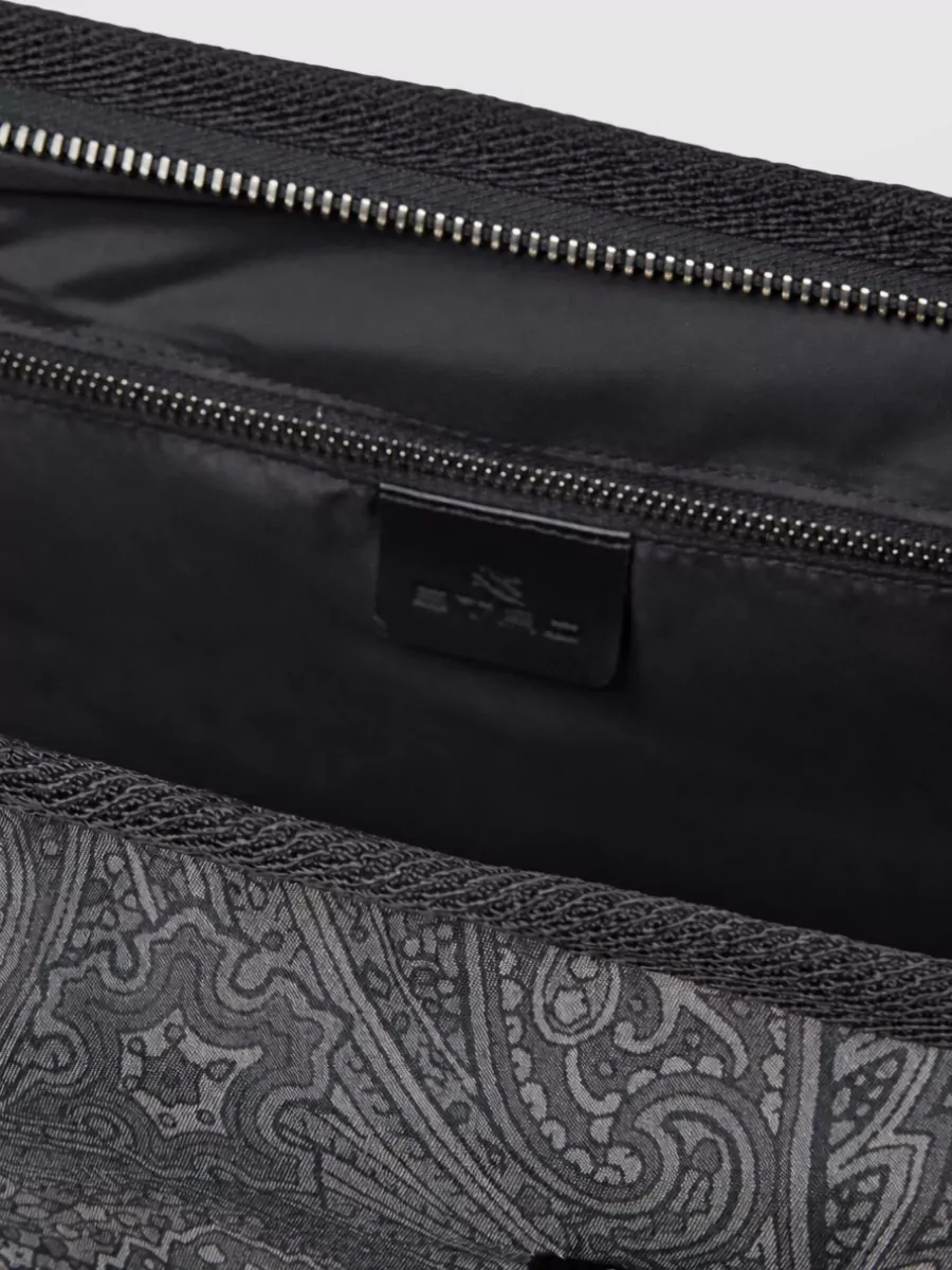 Etro nylon paisley print travel tote bag