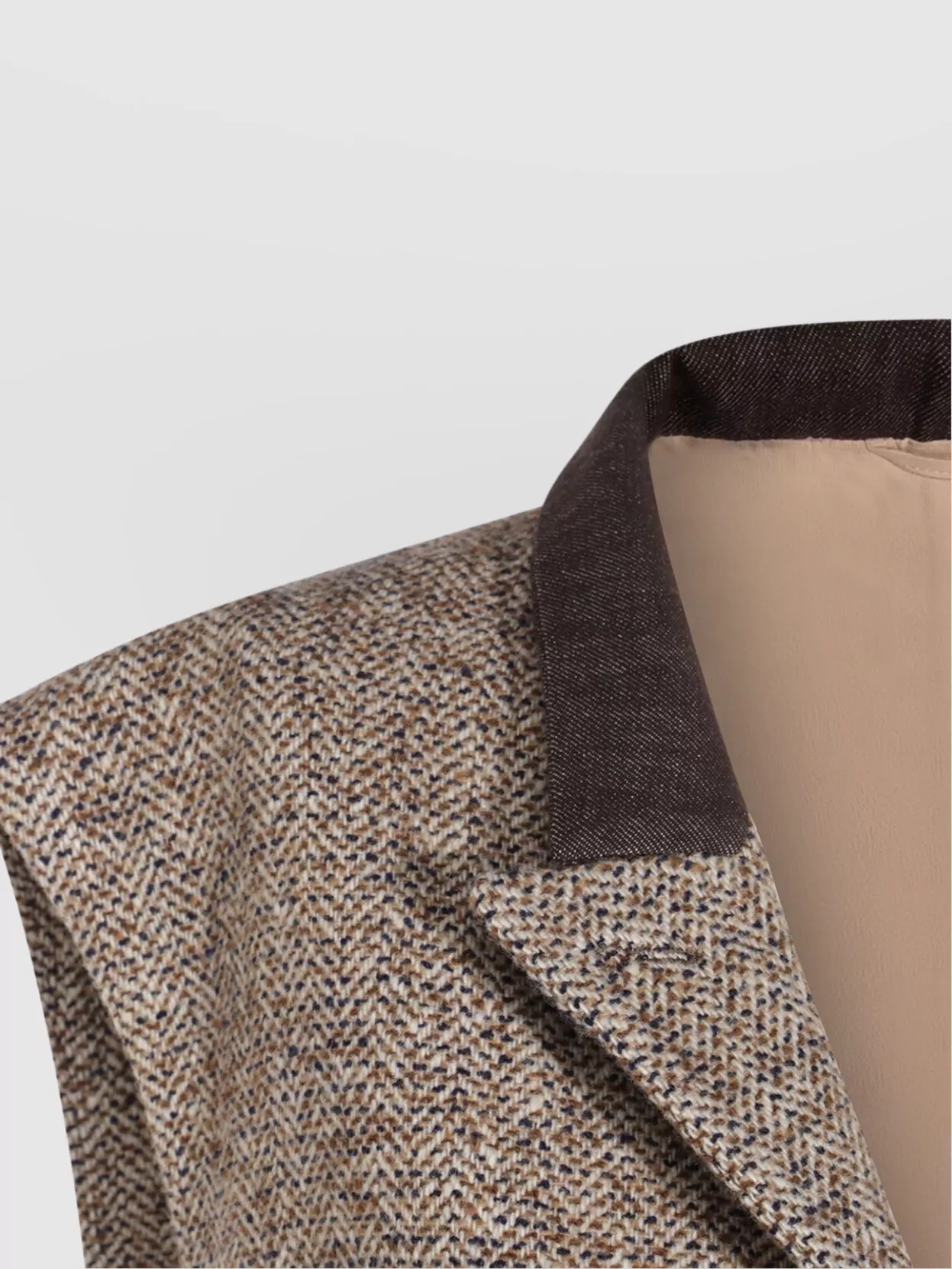 Brunello Cucinelli Waist Belted Lapel Sleeveless Textured Jacket