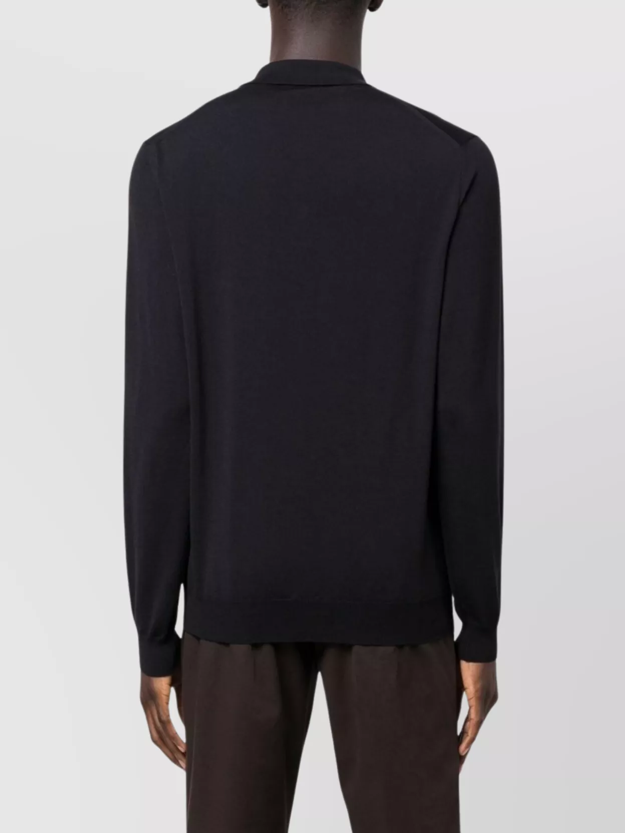 Zanone Polo Collar Sweater Ribbed Cuffs