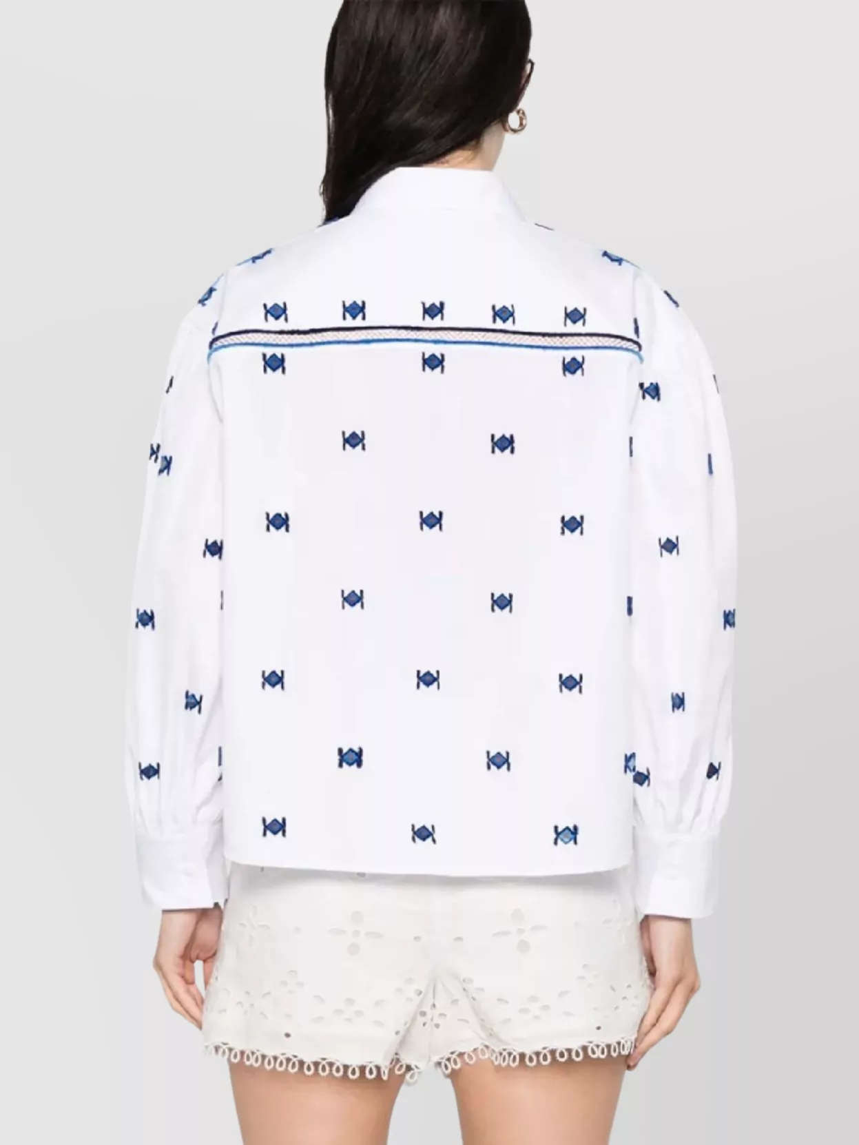 Ermanno Scervino Embroidered Long Sleeves Shirt