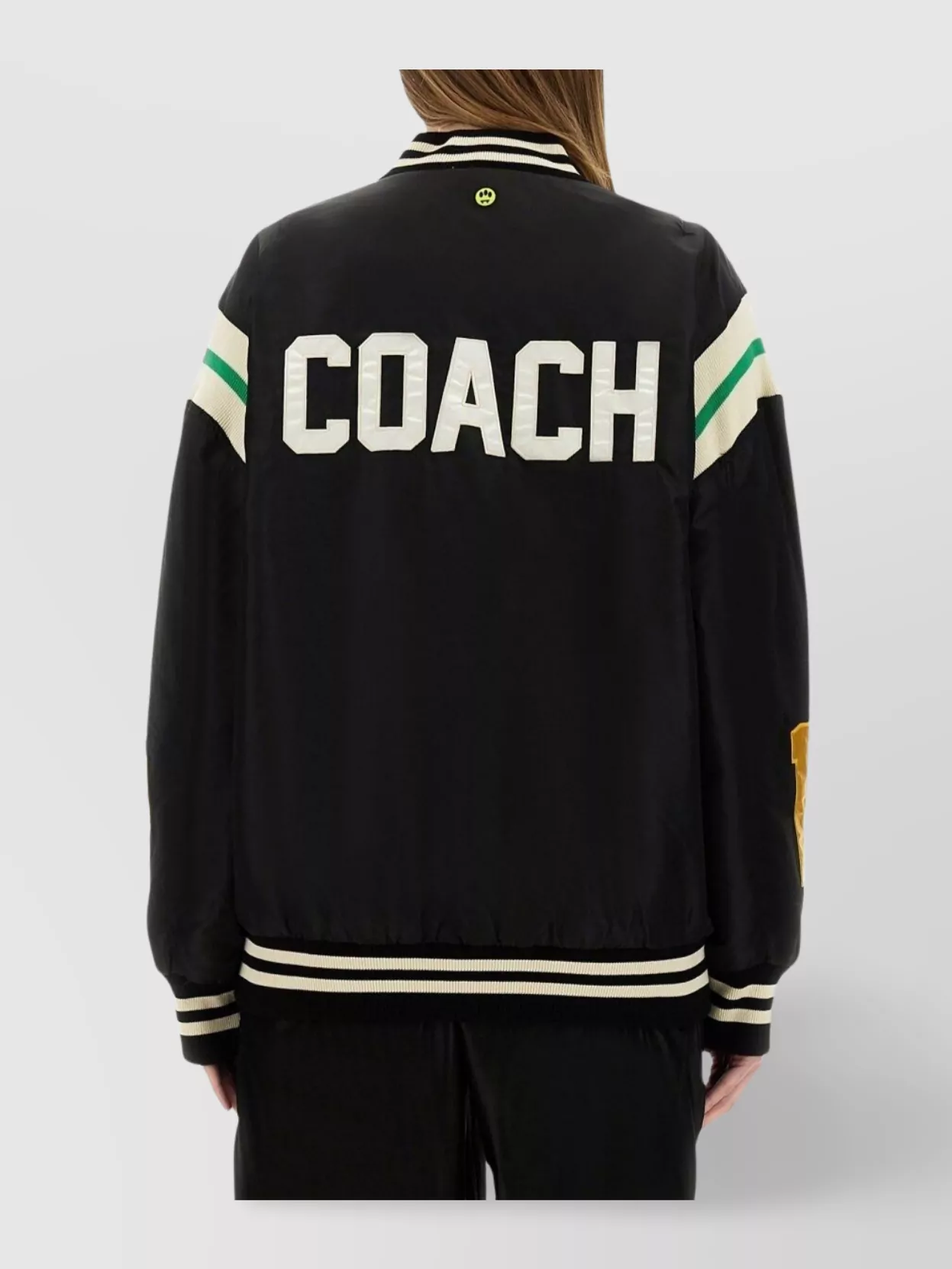Barrow Graphic Back Satin Bomber Jacket