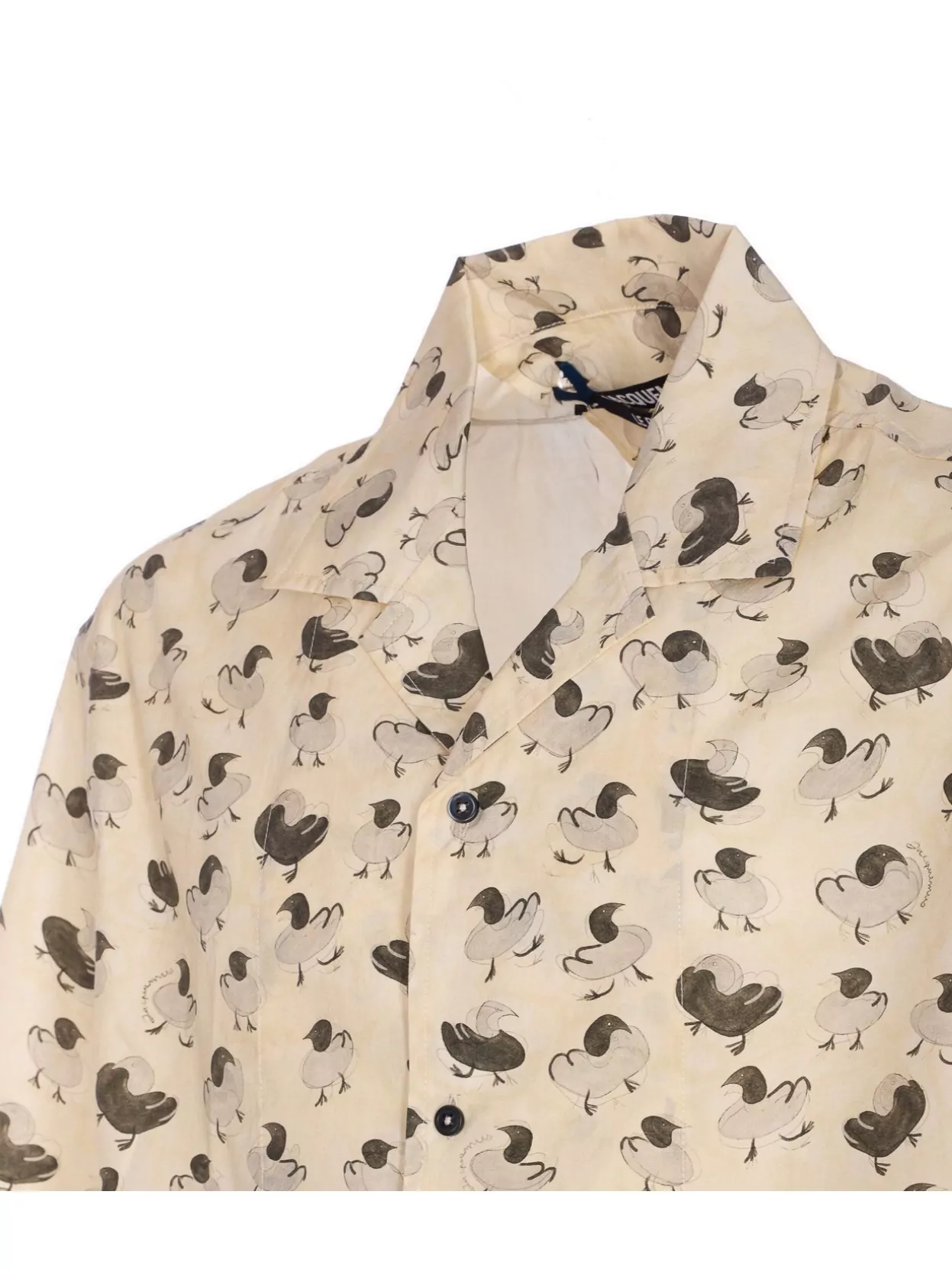 Jacquemus Duck Print Short Sleeve Button-Down Shirt