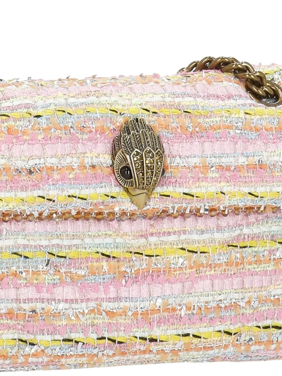 Kurt Geiger Striped Tweed Shoulder Bag
