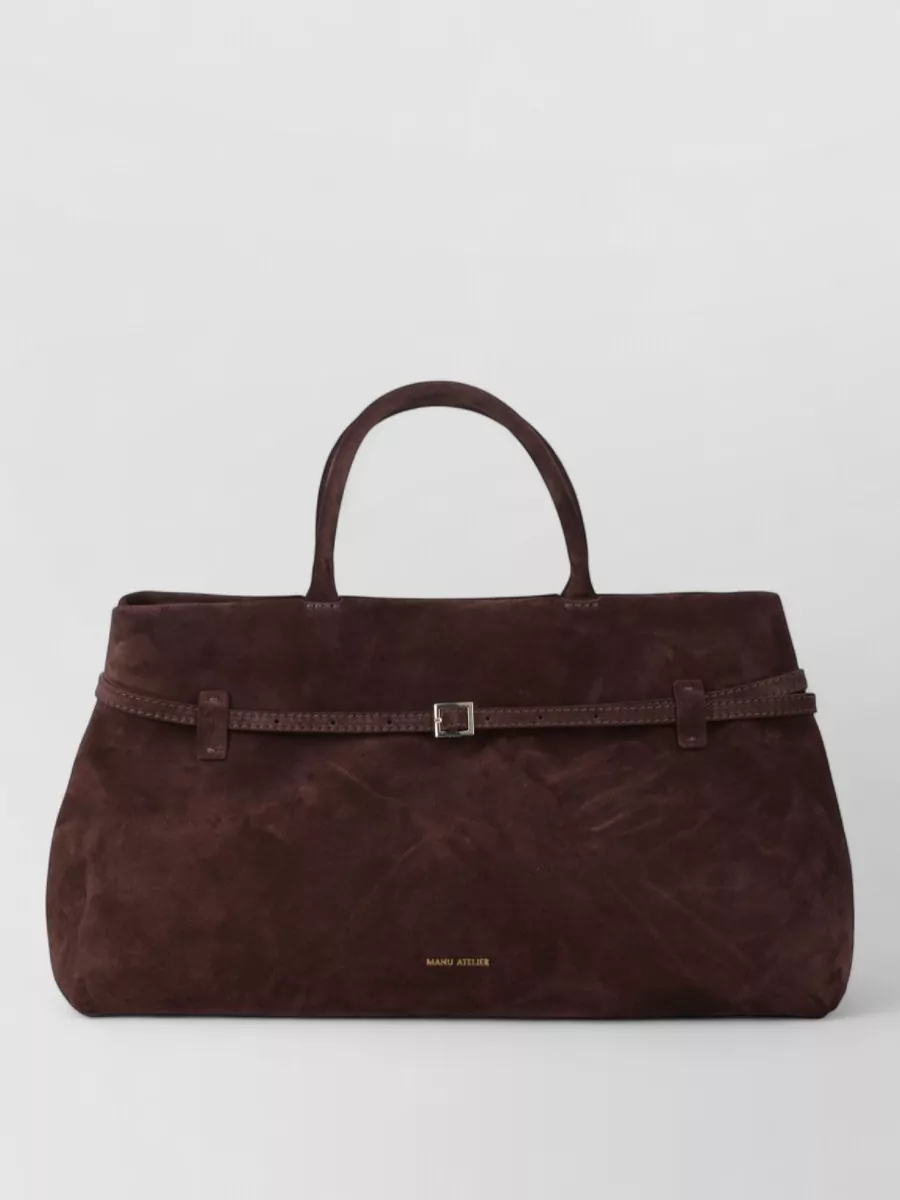 Manu Atelier Leather Tote Bag