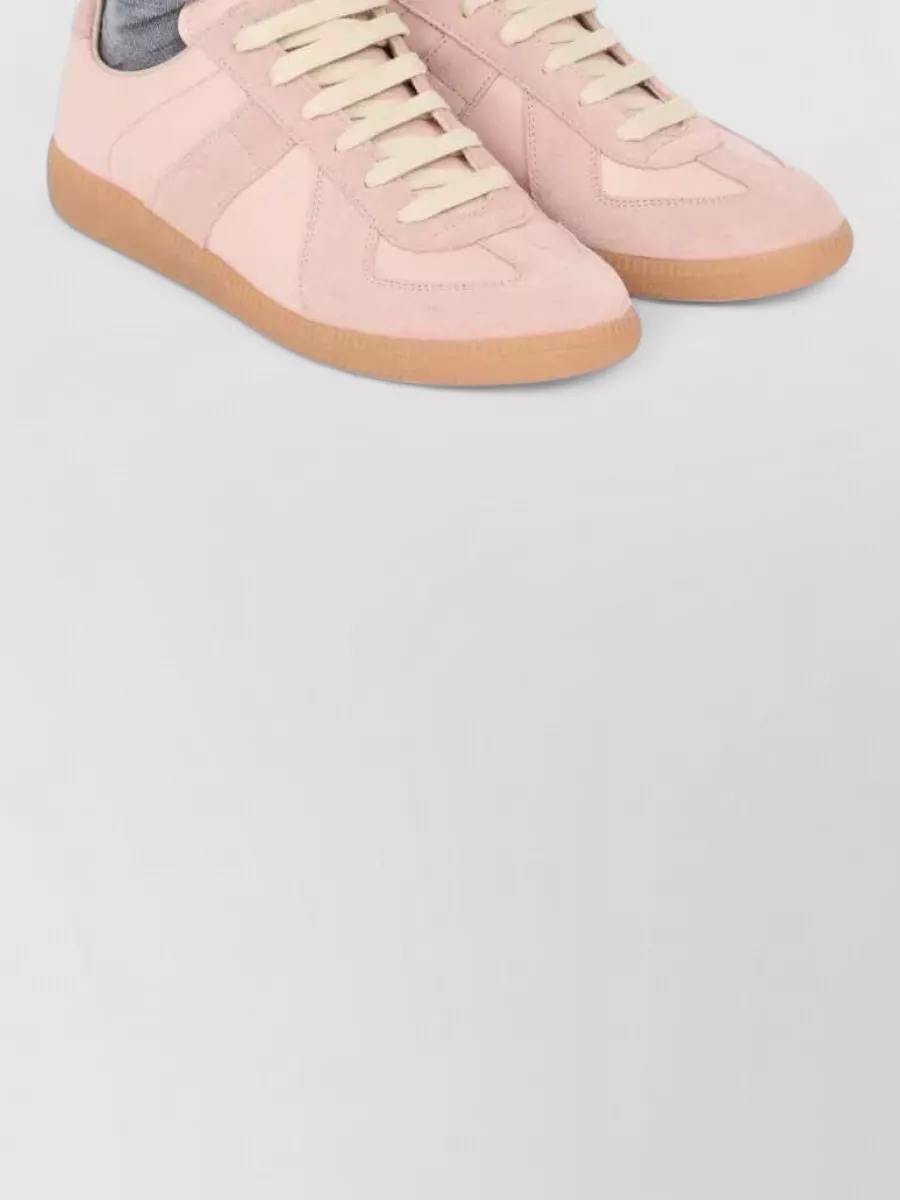 Maison Margiela Replica Low Top Calfskin Leather Sneakers