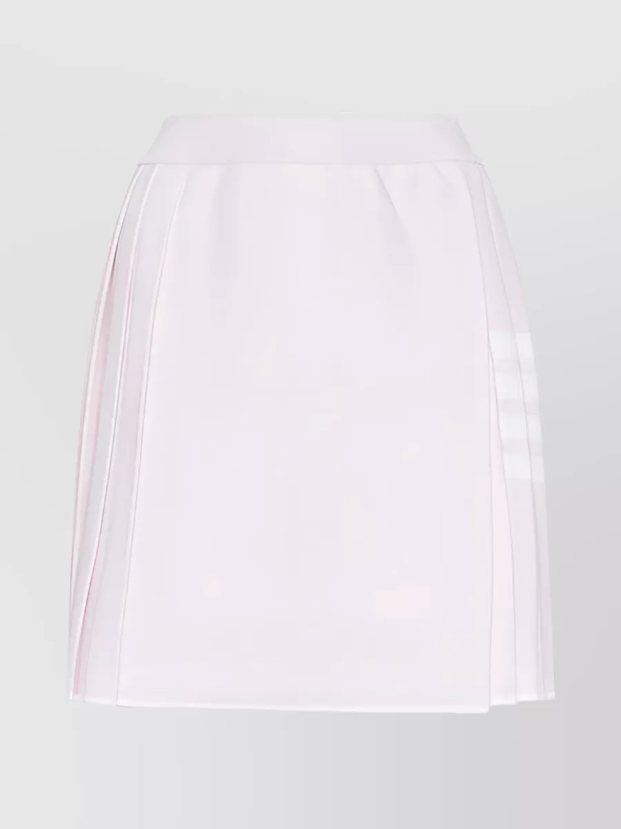 Shop Thom Browne 4-bar Volume Pleated Skirt In Pastel