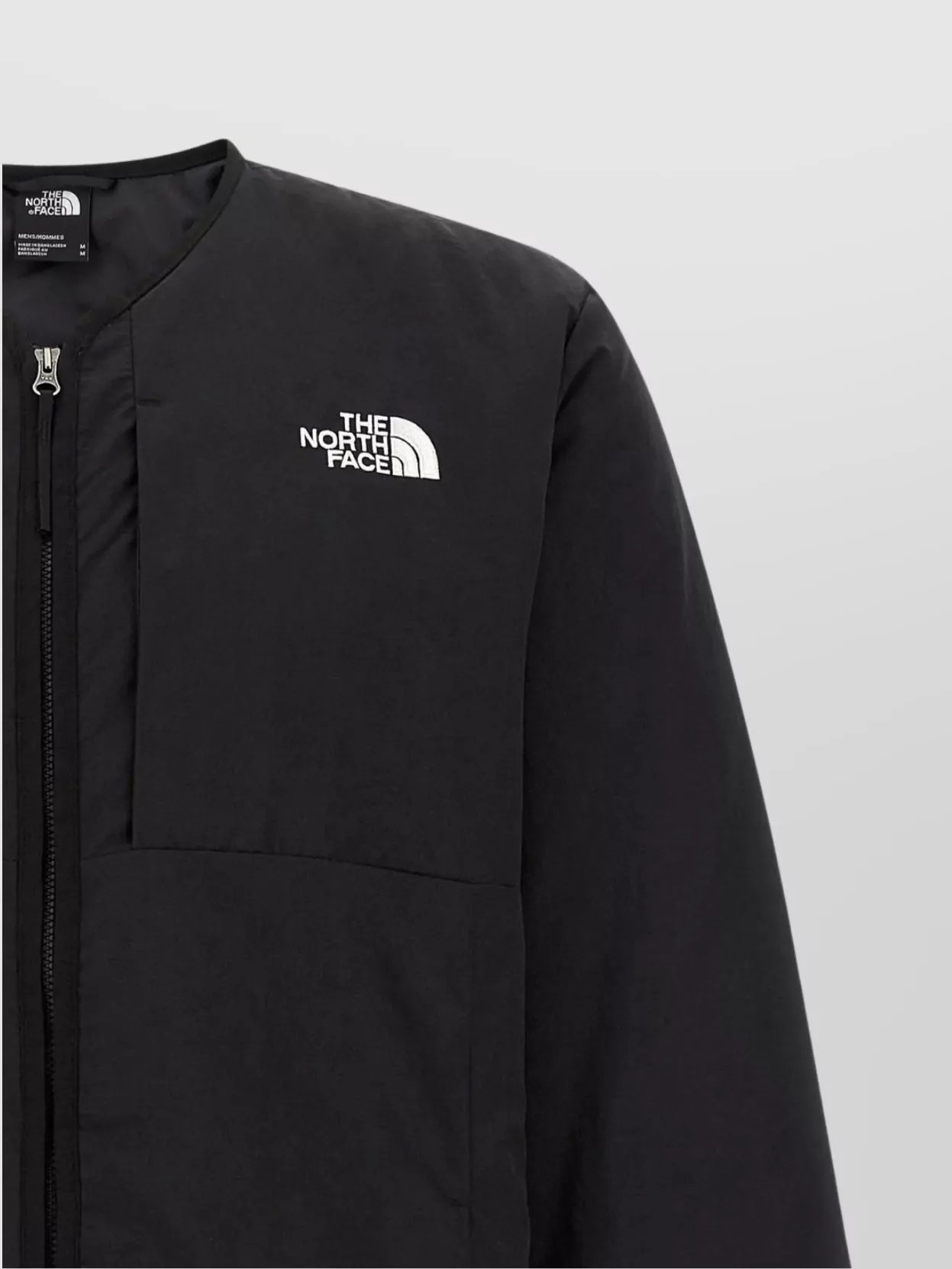 The North Face Lightweight Quilted Long Sleeve Jacket In Black