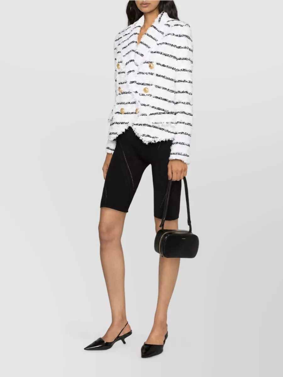 Balmain Striped Tweed Jacket
